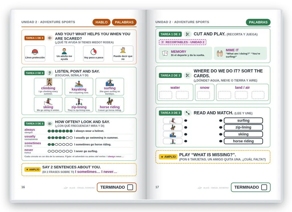 Inglés 5.º abierto. Unidad 2: vocabulario con imágenes