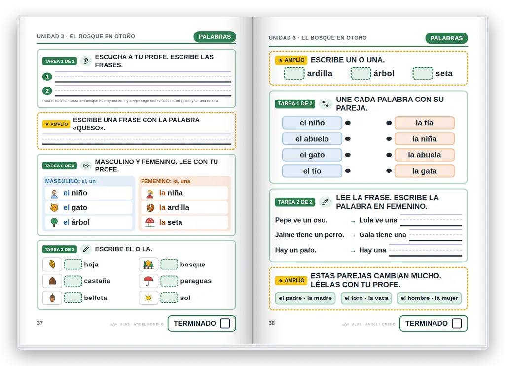 Lengua 2.º abierto. Unidad 3: gramática