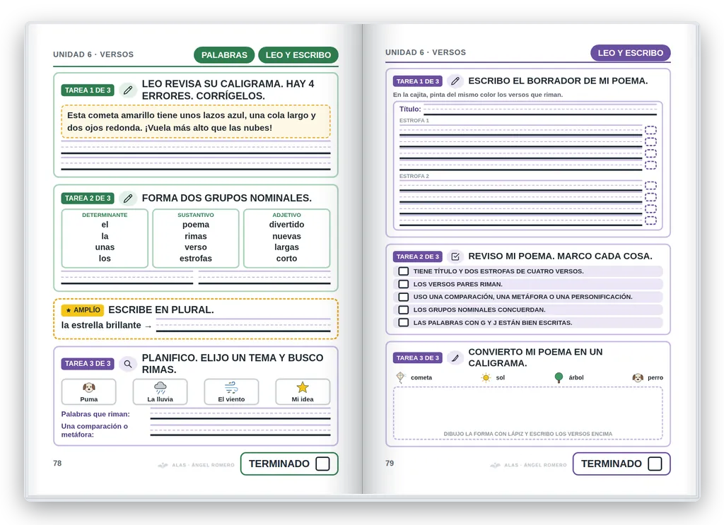 Lengua 4.º abierto. Unidad 6: planificar y escribir