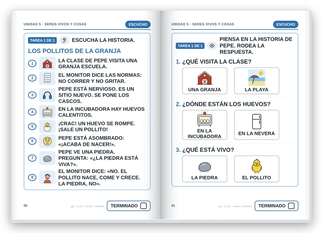 Ciencias de la Naturaleza 1.º abierto. Unidad 5: historia y preguntas