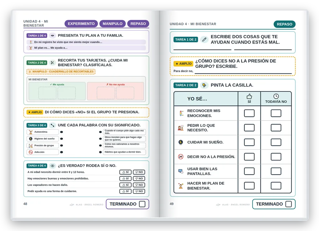 Ciencias de la Naturaleza 6.º abierto. Unidad 4: actividad manipulativa (MANIPULO)