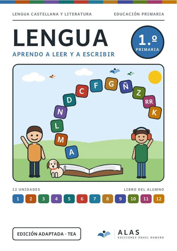 Portada de Lengua 1.º, Colección Alas
