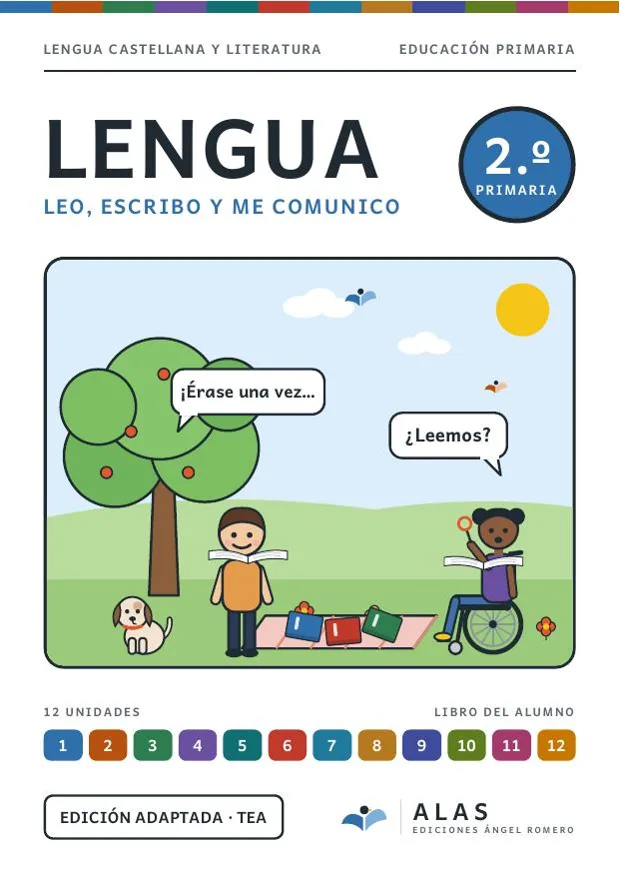 Portada de Lengua 2.º, Colección Alas