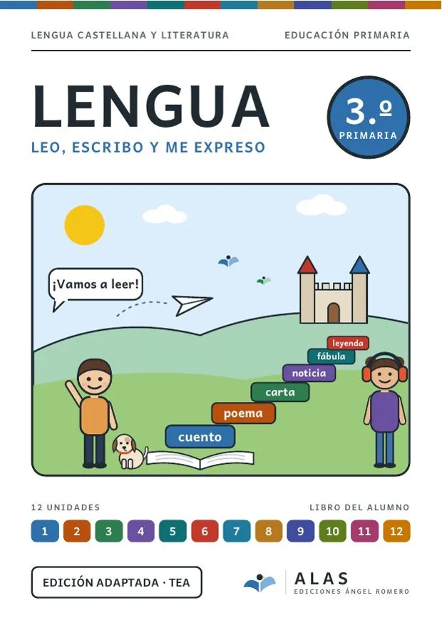Portada de Lengua 3.º, Colección Alas