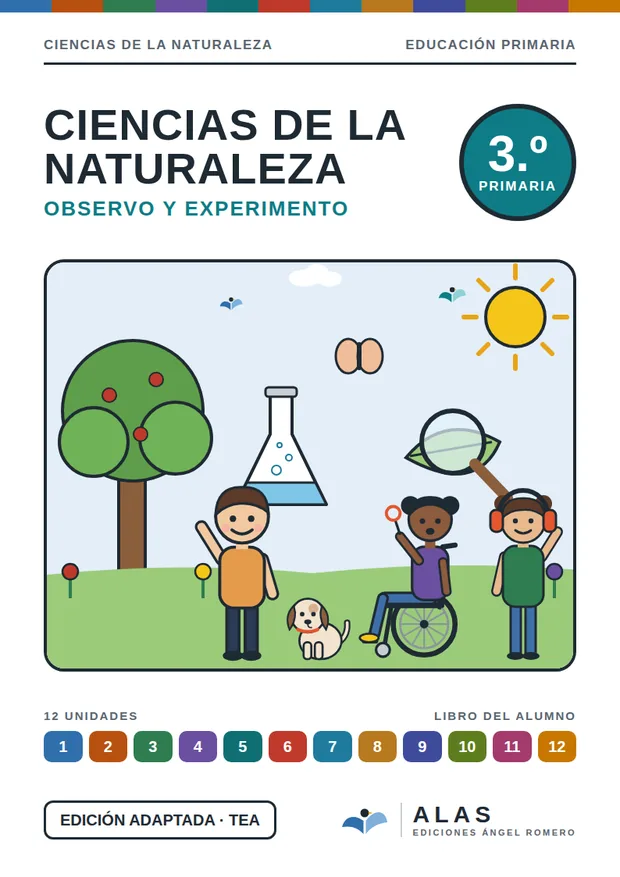 Portada de Ciencias de la Naturaleza 3.º, Colección Alas