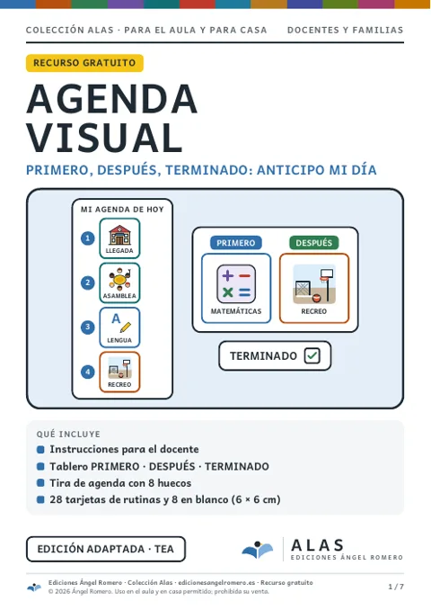 Portada del recurso «Agenda visual»