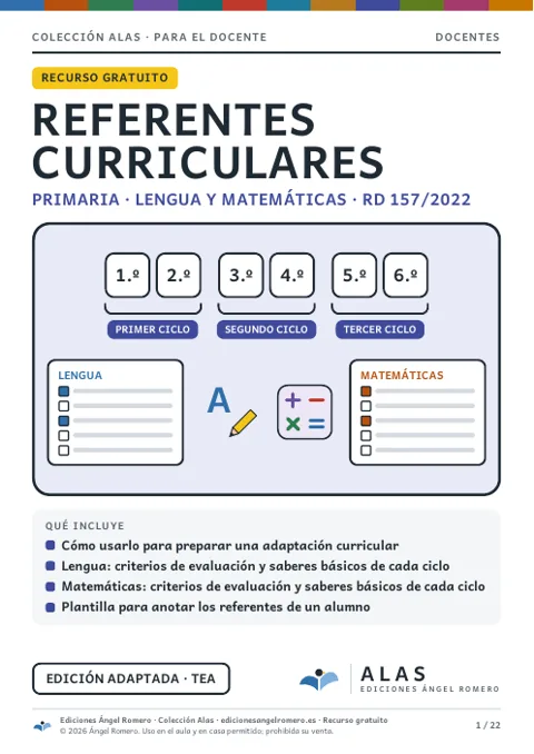 Portada del recurso «Referentes curriculares»
