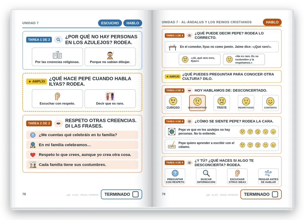 Ciencias Sociales 5.º abierto. Unidad 7: hablar y emociones