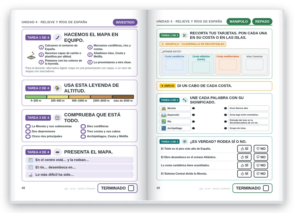 Ciencias Sociales 5.º abierto. Unidad 4: actividad manipulativa (MANIPULO)