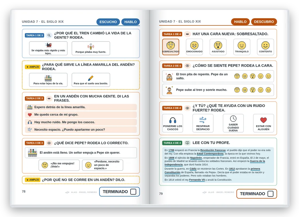 Ciencias Sociales 6.º abierto. Unidad 7: hablar y emociones